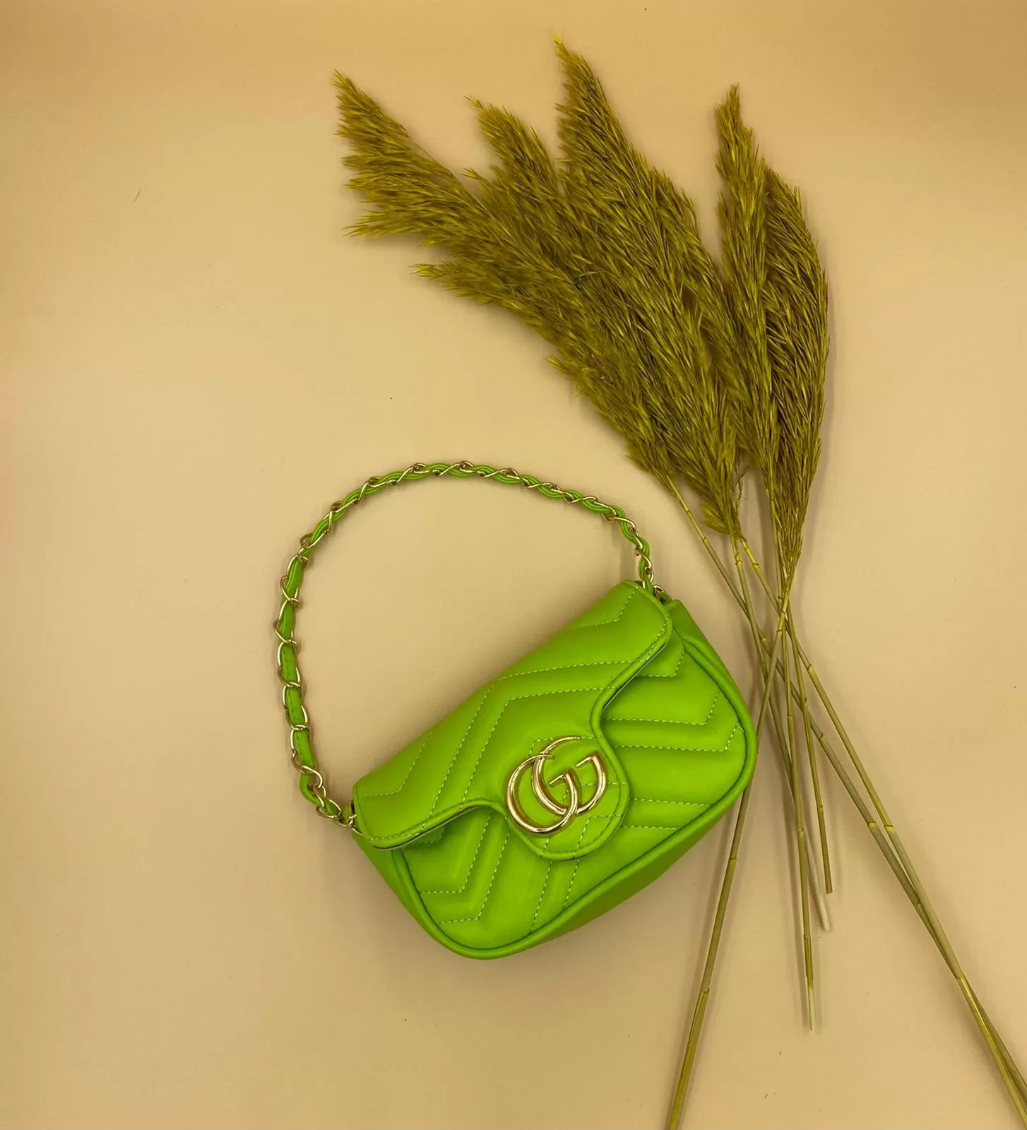 Lena Model Fıstık Yeşili Çanta